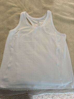 Women’s White and Pink Racerback Tank Tops- 3